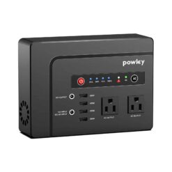 Powkey Portable Power Station 200W, 146Wh Portable Solar Generator Battery Pack