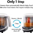 Baby Brezza One Step Baby Food Maker Deluxe – Auto shut Off, Dishwasher Safe Cooker and Blender to Steam + Puree Organic Food for Infants + Toddlers - Set of 3 Pouches + 3 Funnels - 2