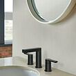 Moen Rinza Matte Black Widespread 2-handle WaterSense Bathroom Sink Faucet with Drain