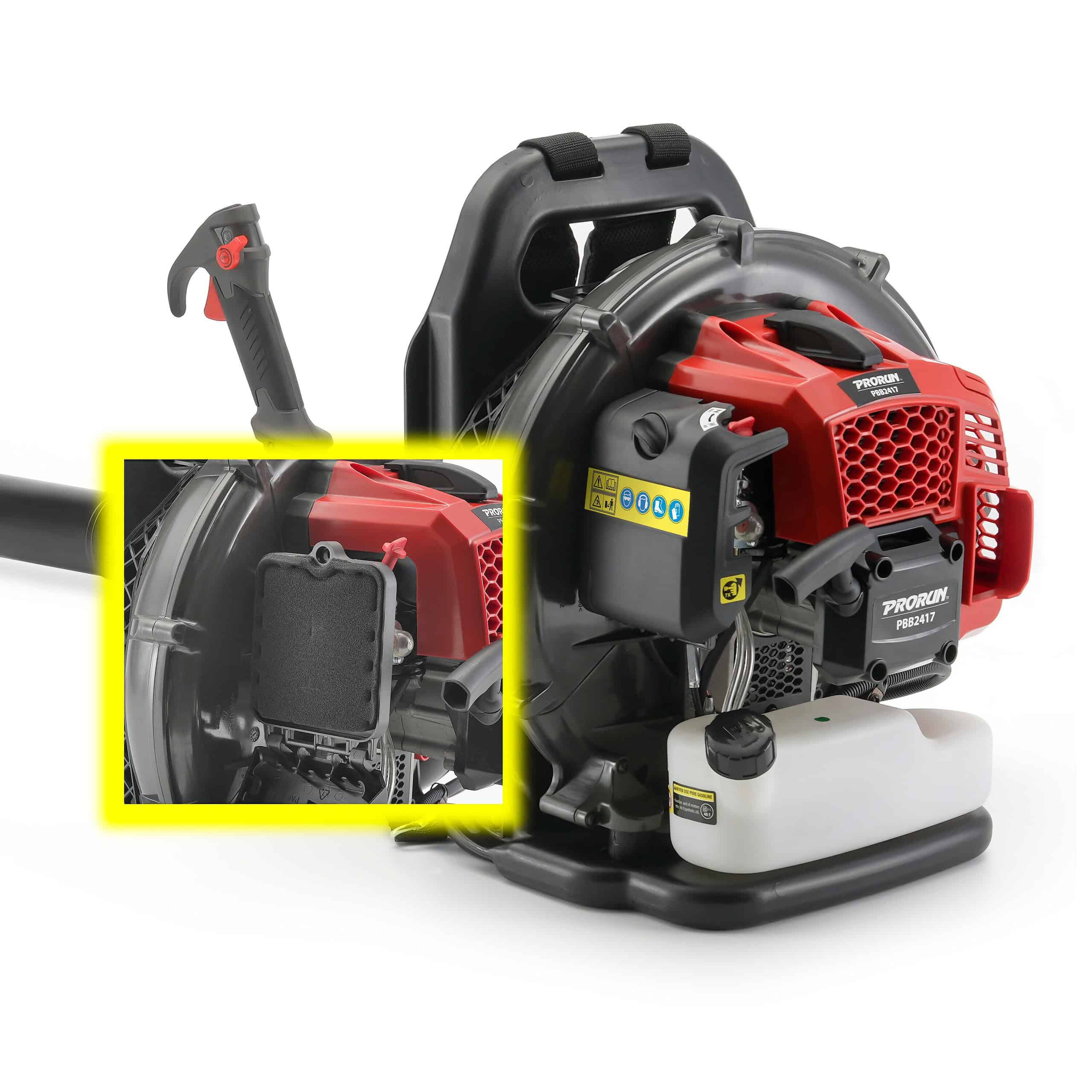 PRORUN PBB2417 51.7-cc 2-cycle 570-CFM 250-MPH Gas Backpack Leaf Blower PRORUN PBB2417 51.7-cc 2-cycle 570-CFM 250-MPH Gas Backpack Leaf Blower - Image 7
