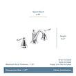 Moen Caldwell Spot Resist Brushed Nickel Widespread 2-handle WaterSense Bathroom Sink Faucet with Drain
