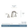 Moen Lindor 3-hole Bath Faucet Matte Black Widespread 2-handle Bathroom Sink Faucet with Drain