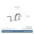 Moen Graeden Matte Black Widespread 2-handle WaterSense Bathroom Sink Faucet with Drain