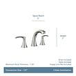 Moen Graeden Spot Resist Brushed Nickel Widespread 2-handle WaterSense Bathroom Sink Faucet with Drain