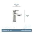 Moen Rinza Modern Straight Spout Spot Resist Brushed Nickel Single Hole 1-handle WaterSense Bathroom Sink Faucet with Drain and Deck Plate