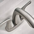 Moen Lindor High Arc 3-hole Spot Resist Brushed Nickel 4-in centerset 2-handle WaterSense Bathroom Sink Faucet with Drain