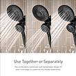 Moen Magnetix Engage Spot Resist Brushed Nickel Round Rain Shower Head Handheld Shower Head 2.5-GPM (9.5-LPM)