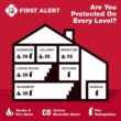 First Alert BRK 10-Year Battery 6-Pack Battery-operated Ionization Sensor Smoke Detector