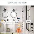 Moen Lindor Shower Head, Handle, and Tub Spout, Matte Black 1-handle Single Function Square Bathtub and Shower Faucet