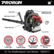 PRORUN PBB2417 51.7-cc 2-cycle 570-CFM 250-MPH Gas Backpack Leaf Blower PRORUN PBB2417 51.7-cc 2-cycle 570-CFM 250-MPH Gas Backpack Leaf Blower