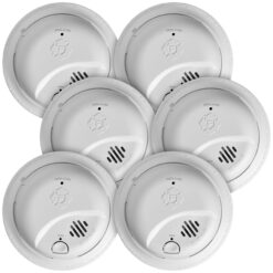 First Alert BRK 10-Year Battery 6-Pack Hardwired Ionization Sensor Smoke Detector