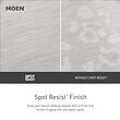 Moen Lindor High Arc 3-hole Spot Resist Brushed Nickel 4-in centerset 2-handle WaterSense Bathroom Sink Faucet with Drain