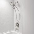Moen Magnetix Graeden Handheld and Shower Head Combo Spot Resist Brushed Nickel 1-handle Multi-head Round Bathtub and Shower Faucet Valve Included