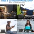 Powkey Portable Power Station 200W, 146Wh Portable Solar Generator Battery Pack with 2 Pure Sine Wave AC Outlets/4 USB A/1 DC Port, Lithium Battery Backup Power Supply for Camping Travel Outdoor Home - 7