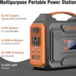 Portable Solar Generator, 300W Portable Power Station with Foldable 60W Solar Panel, 110V Pure Sine Wave, 280Wh Lithium Battery Pack with DC AC Outlet for Home Use, RV, Outdoor Camping Adventure - 3