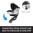 Evenflo Gold Shyft DualRide Infant Car Seat and Stroller Combo with Carryall Storage (Moonstone Gray) - 2