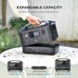 EF ECOFLOW RIVER 288Wh Portable Power Station,3 x 600W(Peak 1200W) AC Outlets & LED Flashlight, Fast Charging Silent Solar Generator (Solar Panel Optional) for Emergencies Home Outdoor Camping RV - 7