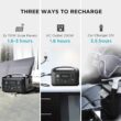 EF ECOFLOW RIVER 288Wh Portable Power Station,3 x 600W(Peak 1200W) AC Outlets & LED Flashlight, Fast Charging Silent Solar Generator (Solar Panel Optional) for Emergencies Home Outdoor Camping RV - 5