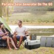 Portable Solar Generator, 300W Portable Power Station with Foldable 60W Solar Panel, 110V Pure Sine Wave, 280Wh Lithium Battery Pack with DC AC Outlet for Home Use, RV, Outdoor Camping Adventure - 2