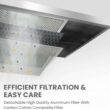 Comfee CVU30W2AST Range Hood 30 Inch Ducted Ductless Vent Hood Durable Stainless Steel Kitchen Hood