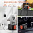 Portable Power Station 97Wh Power Bank 26400mAh Battery Pack Fasting Charging 150W AC Outlet Solar Generators with Wireless Charging Battery Bank LED Flashlight Power Supply for Camping RV Emergency - 4