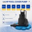 Acquaer 1/4 HP Automatic Swimming Pool Cover Pump, 115 V Submersible Acquaer 1/4 HP Automatic Swimming Pool Cover Pump, 115 V Submersible