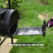 MFSTUDIO Heavy Duty Smoker, X-Large Charcoal Grill with Offset Smoker, 942 sq.in. Cooking Area, For Outdoor Camping Family & Friends Gathering, Black - 8