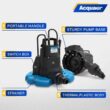 Acquaer 1/4 HP Automatic Swimming Pool Cover Pump, 115 V Submersible Acquaer 1/4 HP Automatic Swimming Pool Cover Pump, 115 V Submersible