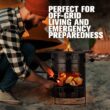 Ironclad Supply Rocket Stove – Camping Wood Stove for Emergency Preparedness, Survival, Off Grid Living Supplies