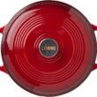 Lodge 6 Quart Enameled Cast Iron Dutch Oven with Lid – Island Spice Red
