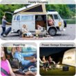 GRECELL Portable Power Station 300W, 230Wh LiFePO4 (LFP) Battery, 1.5hrs Fast Charging, 2 Up to 300W(Peak 600W) AC Outlets, Solar Generator for Outdoor Camping/RVs/Home Use - 6