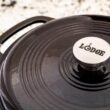 Lodge 6 Quart Enameled Cast Iron Dutch Oven with Lid – Midnight Chrome Lodge 6 Quart Enameled Cast Iron Dutch Oven with Lid – Midnight Chrome