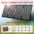Portable Solar Generator, 300W Portable Power Station with Foldable 60W Solar Panel, 110V Pure Sine Wave, 280Wh Lithium Battery Pack with DC AC Outlet for Home Use, RV, Outdoor Camping Adventure - 7