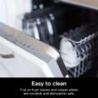 Ninja DZ071 Foodi 6-in-1 DualZone FlexBasket Air Fryer with 7-QT MegaZone & Basket Divider, Large Proteins & Full Meals, Smart Finish Cook 2 Foods 2 Ways, Large Capacity, Air Fry, Bake & More, Black - 12