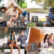 EnginStar Portable Power Station 150W 155Wh Solar Generator 110V 42000mAh Portable Power Bank w/AC Outlet, 6 Outputs External Battery Backup LED Light for Outdoor Camping - 7