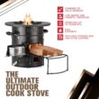 Ironclad Supply Rocket Stove – Camping Wood Stove for Emergency Preparedness, Survival, Off Grid Living Supplies