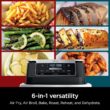 Ninja DZ071 Foodi 6-in-1 DualZone FlexBasket Air Fryer with 7-QT MegaZone & Basket Divider, Large Proteins & Full Meals, Smart Finish Cook 2 Foods 2 Ways, Large Capacity, Air Fry, Bake & More, Black - 8