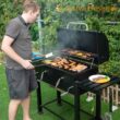 Captiva Designs Extra Large Charcoal BBQ Grill with Oversize Cooking Area(794 sq.in.), Outdoor Cooking Grill with 2 Individual Lifting Charcoal Trays and 2 Foldable Side Tables - 8