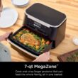 Ninja DZ071 Foodi 6-in-1 DualZone FlexBasket Air Fryer with 7-QT MegaZone & Basket Divider, Large Proteins & Full Meals, Smart Finish Cook 2 Foods 2 Ways, Large Capacity, Air Fry, Bake & More, Black - 3