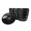 NDS FWAS24 24 in. x 24 in. x 29 in. 50 Gal. Plastic Flo-Well Stormwater Dry Well System Catch Basin Kit, 3 Side Panels and 1 Cover