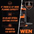 WEN PL1326 15 Amp 13 in. Spiral Benchtop Thickness Planer
