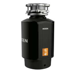 Moen Host Series 3/4 HP Continuous Feed Garbage Disposal with Sound Reduction for Kitchen Sink, Power Cord Included, GXS75C