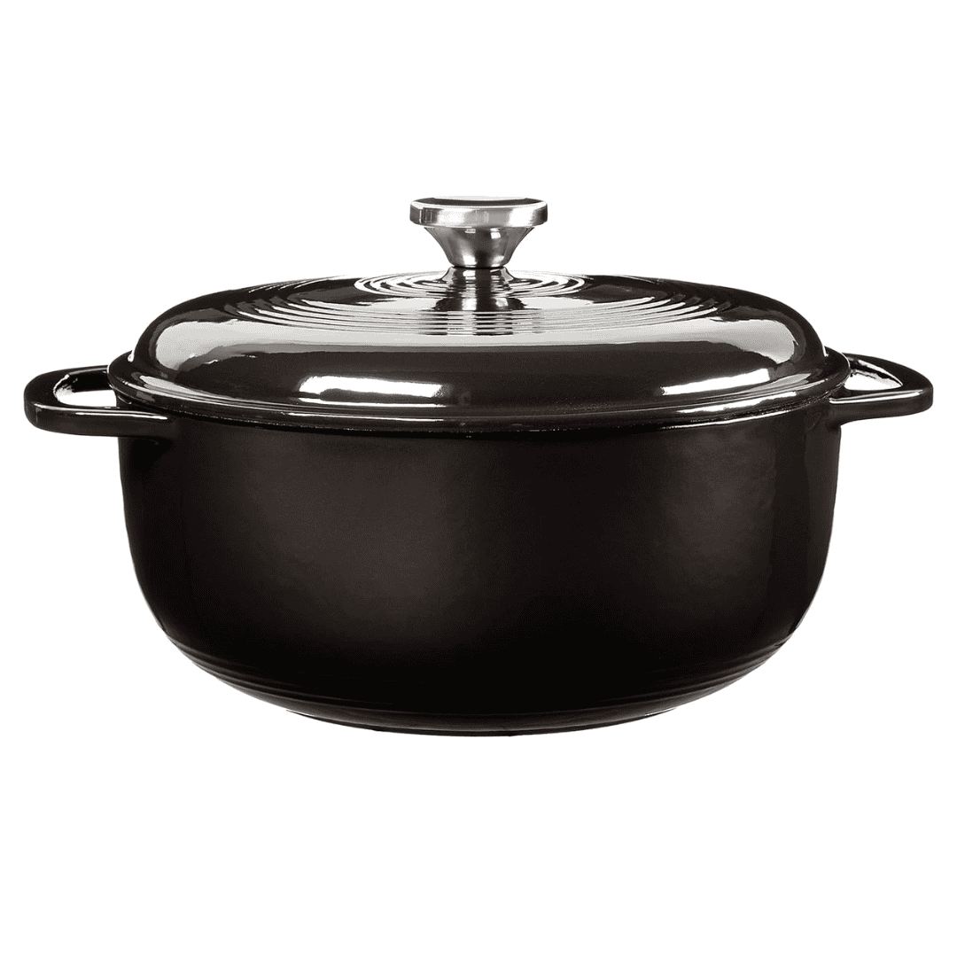 Lodge 6 Quart Enameled Cast Iron Dutch Oven with Lid – Midnight Chrome Lodge 6 Quart Enameled Cast Iron Dutch Oven with Lid – Midnight Chrome - Image 8