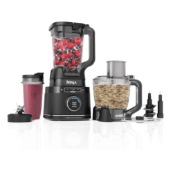 Ninja TB401 Detect Kitchen System Power Blender + Processor Pro, BlendSense Technology, Blender, Chopping & Smoothies, Black