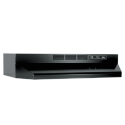 Broan-NuTone 413023 Ductless Range Hood Insert with Light, Exhaust Fan for Under Cabinet, 30-Inch, Black