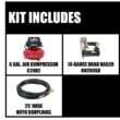 Porter-Cable PCFP12236 6 Gal. 150 PSI Portable Electric Air Compressor and 18-Gauge Brad Nailer Combo Kit