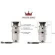 Waste King 1/2 HP Garbage Disposal with Power Cord for Kitchen Sink Food Waste, L-1001