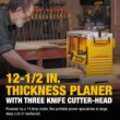 DEWALT 12.5-in W 15-Amp Benchtop Planer