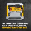 DEWALT 12.5-in W 15-Amp Benchtop Planer