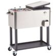 TRINITY 80 Quart Stainless Steel Beverage Cooler with Dark Bronze Speckled Finish